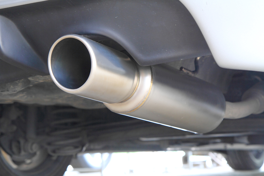 Nice Stainless exhaust pipe in modern stye.